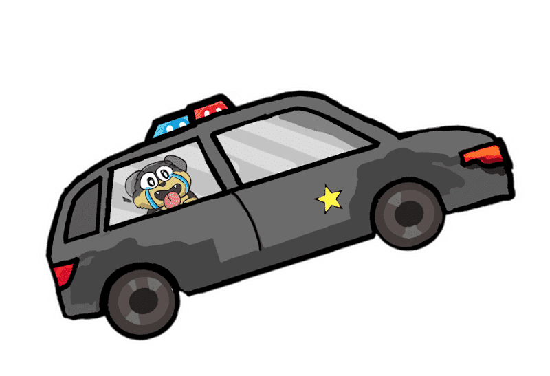 Arrested doggie van