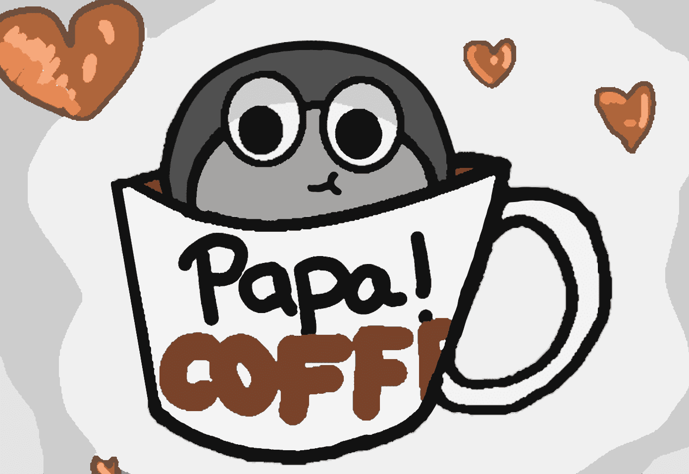 In a coffee cup